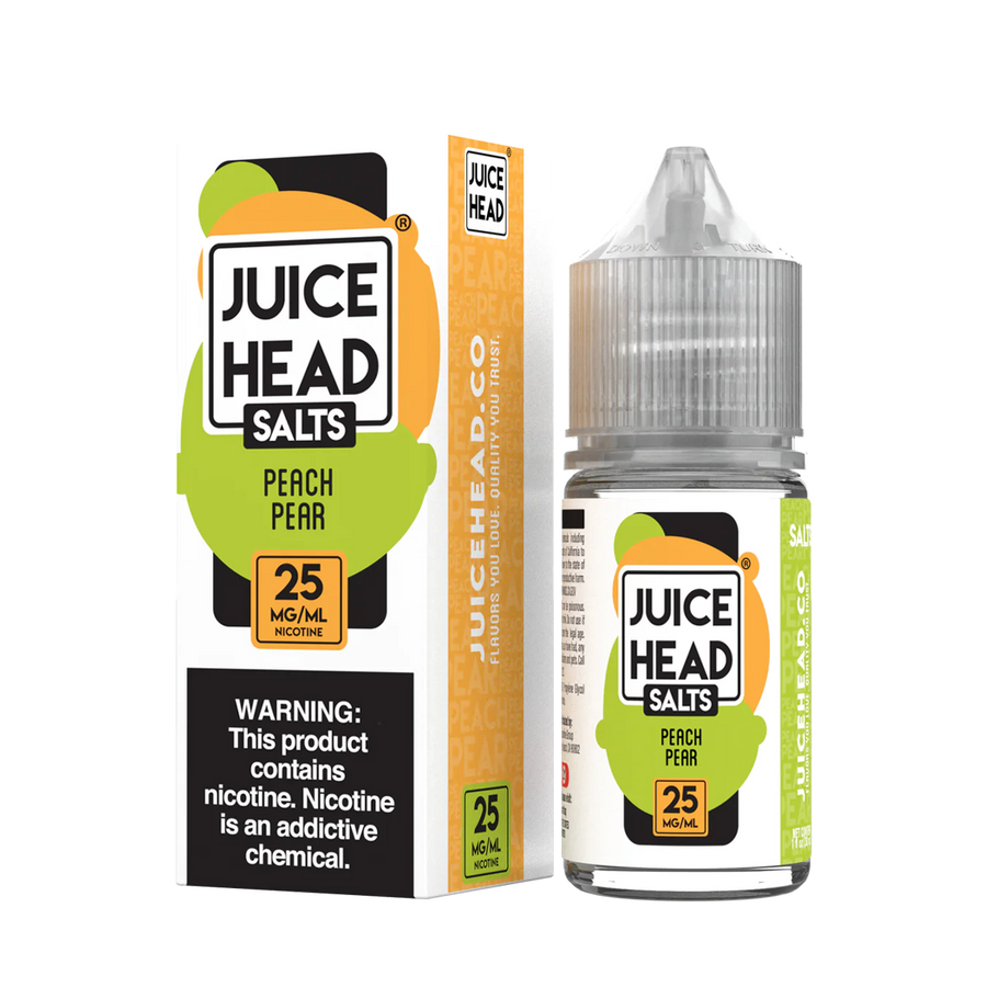 Juice Head Salt Nicotine Vape Juice 25 Mg 30 Ml Peach Pear