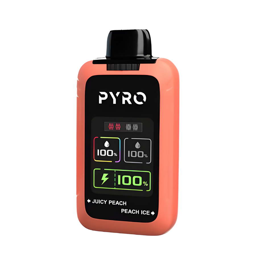 Pyro Duo 30K Disposable Vape Juicy Peach + Peach Ice  