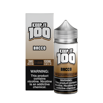 Keep it 100 Original Flavors Freebase Vape Juice 0 Mg Bacco 