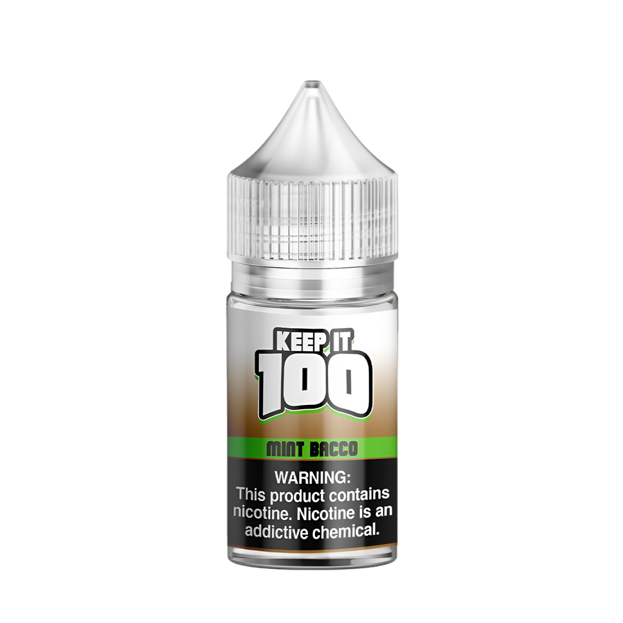 Keep it 100 Original Flavors Salt Nicotine Vape Juice 30 Mg Mint Bacco 