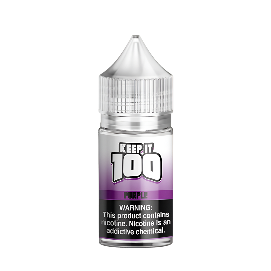 Keep it 100 Original Flavors Salt Nicotine Vape Juice 30 Mg Purple 