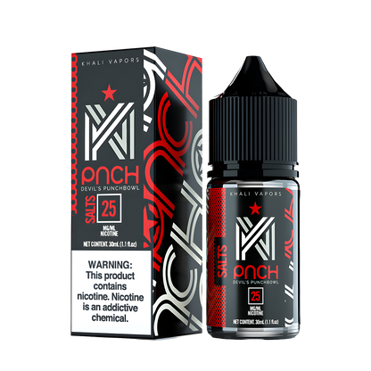 Khali Vapors Salt Nicotine Vape Juice 25 Mg 30 Ml Devil 's Punchbowl