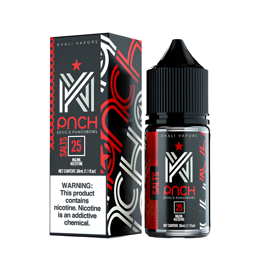 Khali Vapors Salt Nicotine Vape Juice 25 Mg Devil 's Punchbowl 