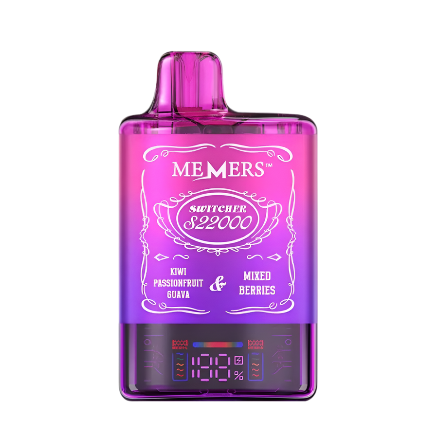 Memers Switcher S22K Disposable Vape Kit Kiwi Passionfruit Guava/Mixed Berries  