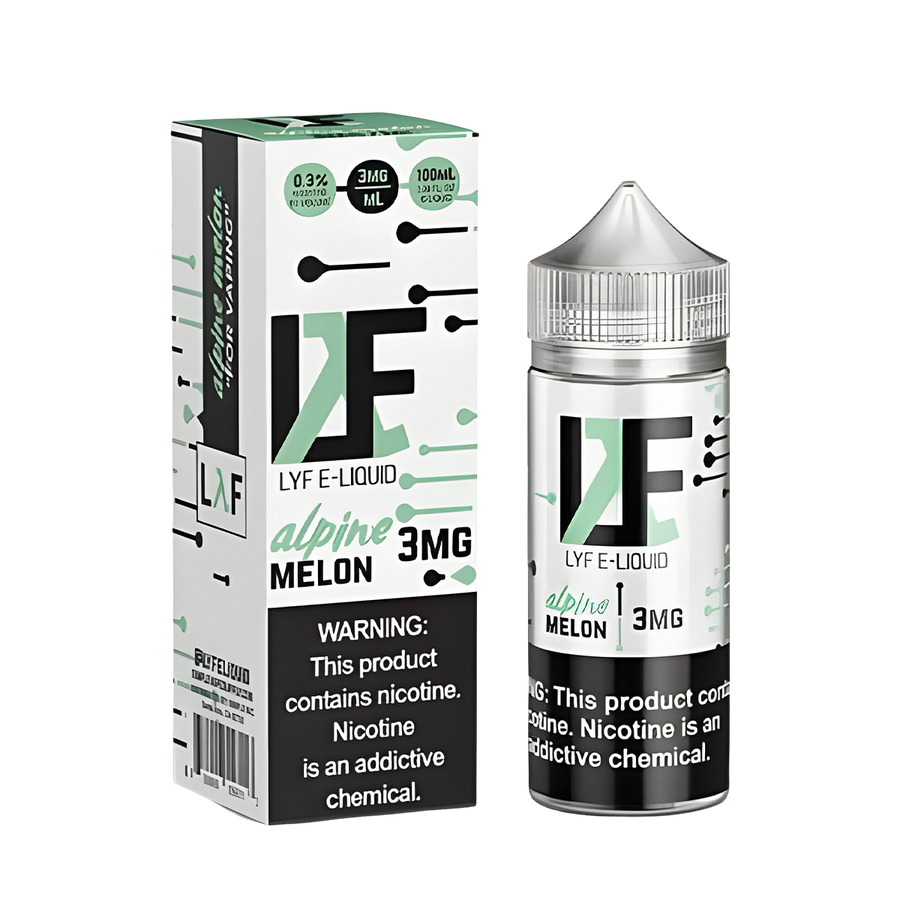 LYF Freebase Vape Juice 0 Mg Alpine Melon 