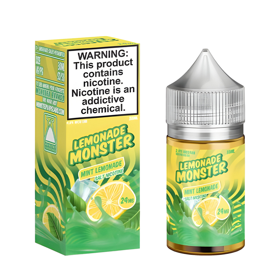 Lemonade Monster Salt Nicotine Vape Juice 24 Mg 30 Ml NTD Mint Lemonade