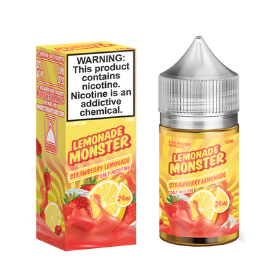 Lemonade Monster Freebase Vape Juice 0 Mg Strawberry Lemonade 