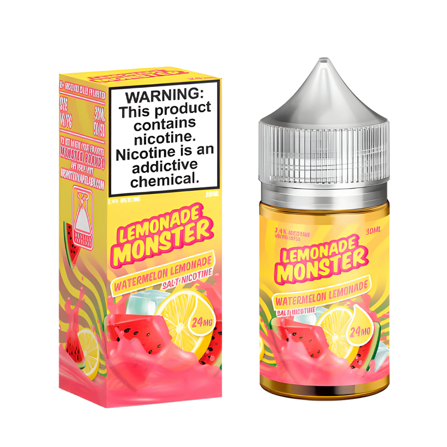 Lemonade Monster Salt Nicotine Vape Juice 24 Mg 30 Ml Watermelon Lemonade