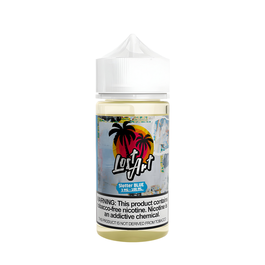 Lost Art TF Freebase Vape Juice 0 Mg Slotter Blue 