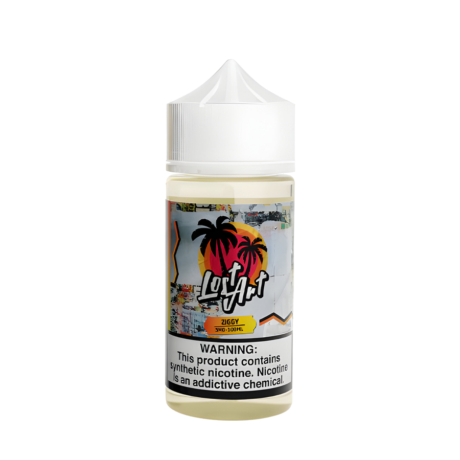 Lost Art TF Freebase Vape Juice 0 Mg Slotter Pop Ziggy 