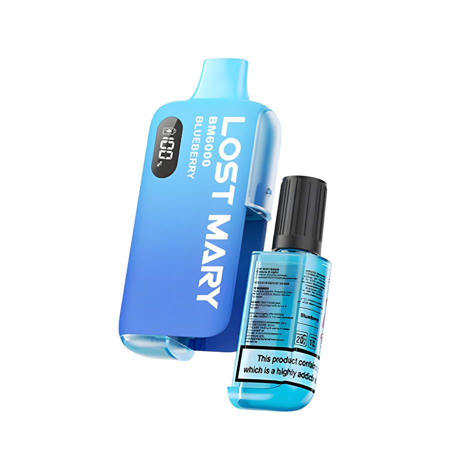 Lost Mary BM6000 Refillable disposable Vape Blueberry  