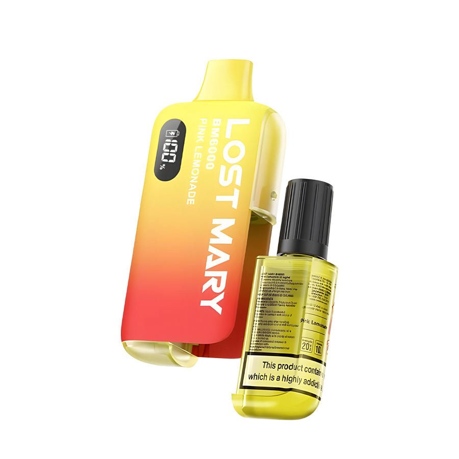 Lost Mary BM6000 Refillable disposable Vape Pink Lemonade  