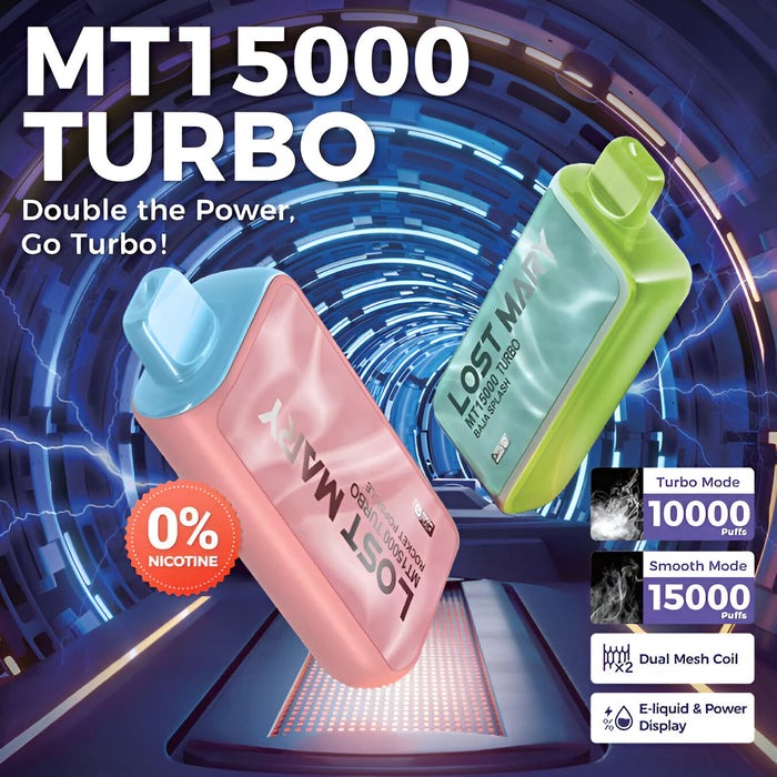 Lost Mary Turbo MT15000 Zero Nic