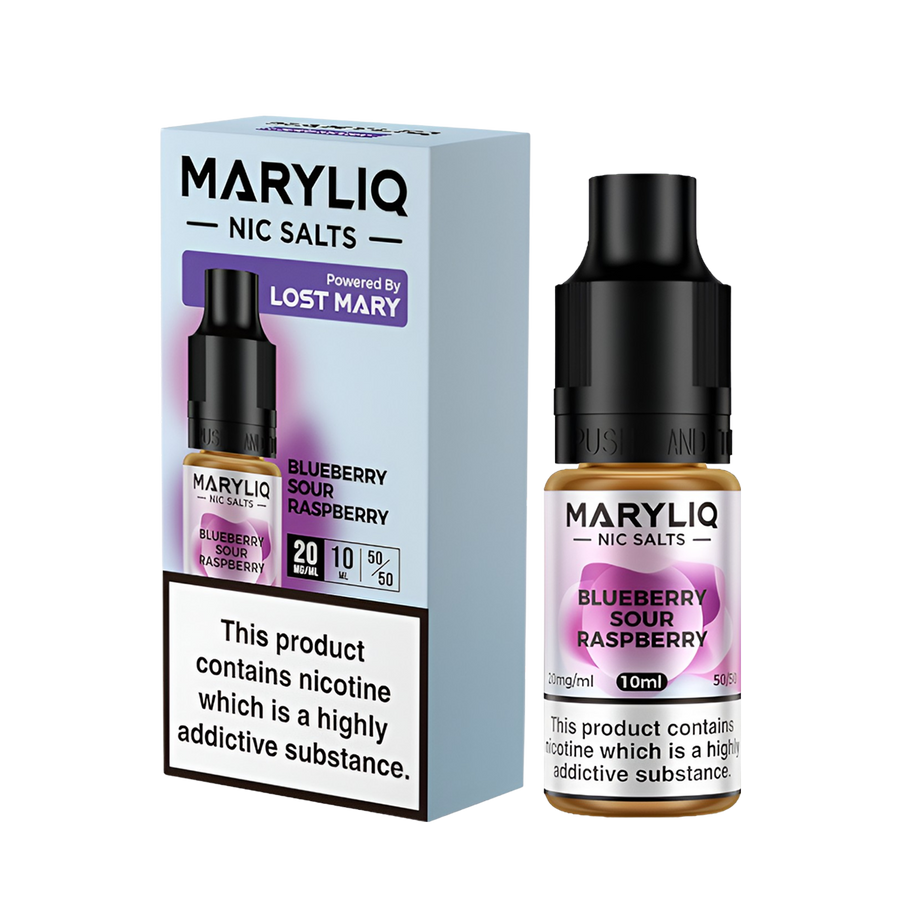 Lost Mary Maryliq Salt Nicotine Vape Juice 20 Mg Blueberry Sour Raspberry 