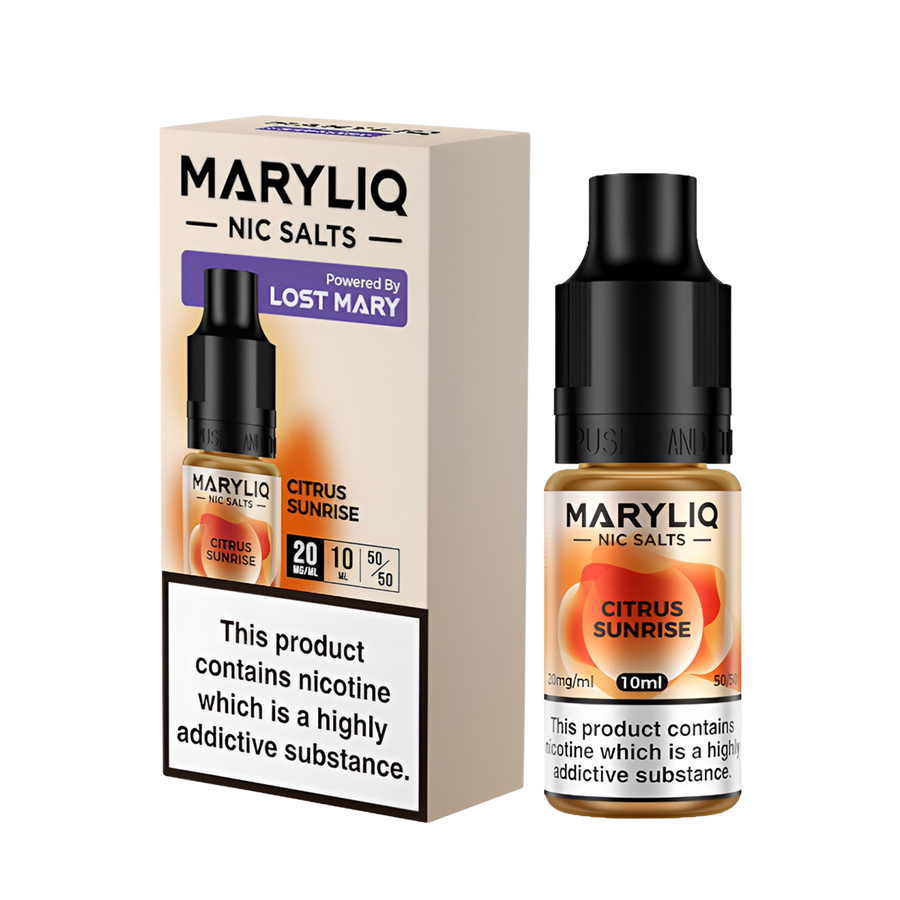 Lost Mary Maryliq Salt Nicotine Vape Juice 20 Mg Citrus Sunrise 