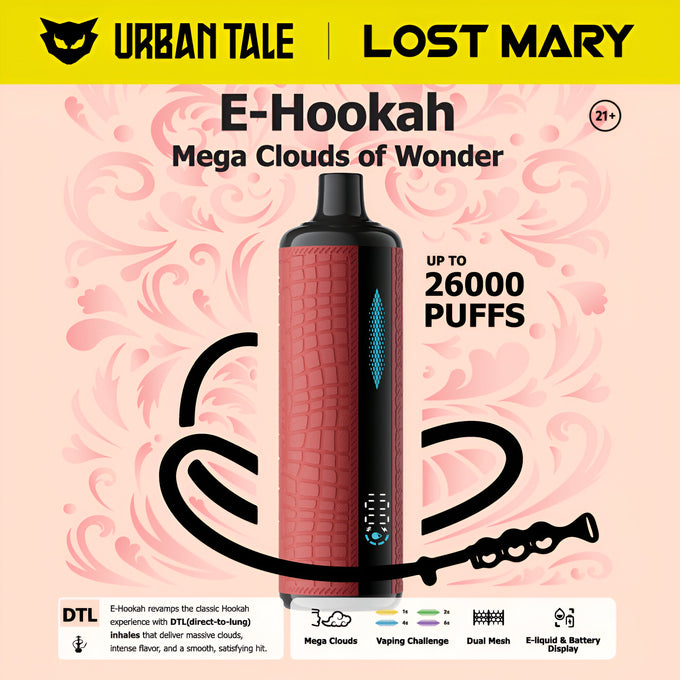 Lost Mary X Urban Tale E-hookah Disposable Vape