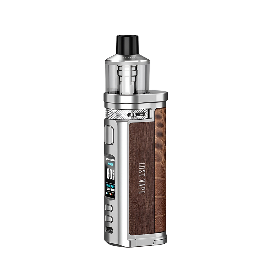 Lost Vape Centaurus Q80 Pod-Mod Kit SS Walnut Wood  