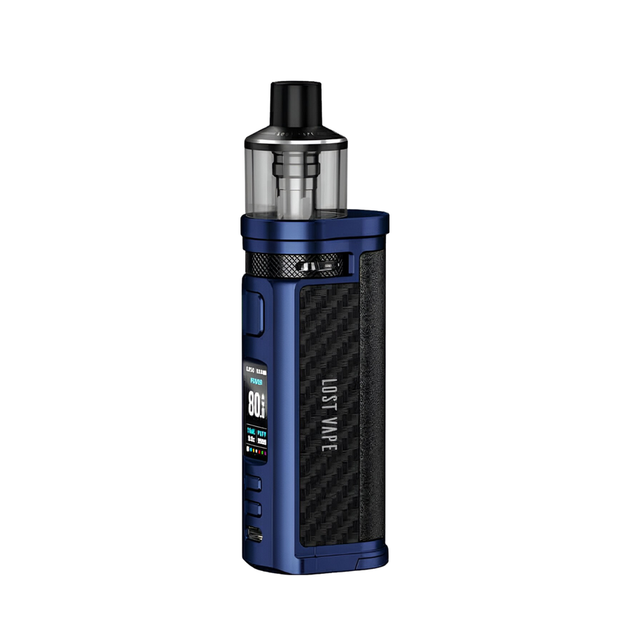 Lost Vape Centaurus Q80 Pod-Mod Kit Sierra Blue Carbon Fiber  