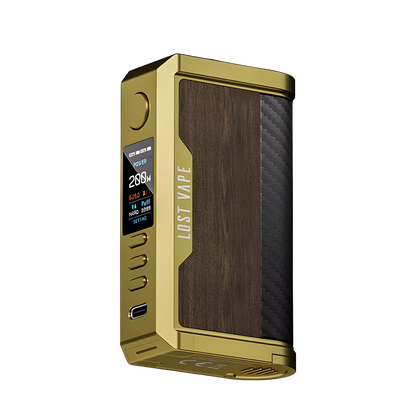 Lost Vape Centaurus Q200 Box-Mod Kit Gold Teak Wood  