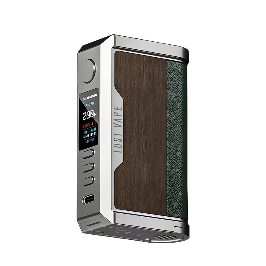 Lost Vape Centaurus Q200 Box-Mod Kit SS Teak Wood  