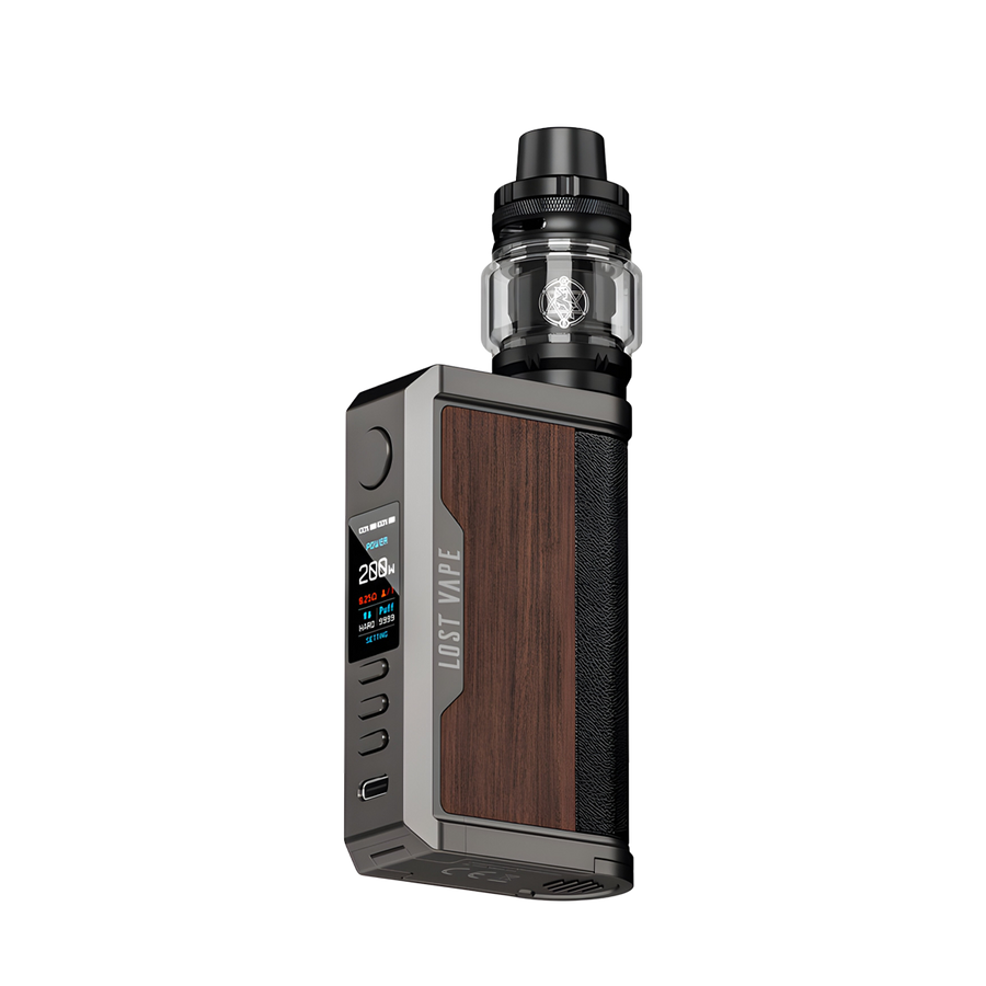 Lost Vape Centaurus Q200 Advanced Mod Kit Gunmetal Walnut Wood  