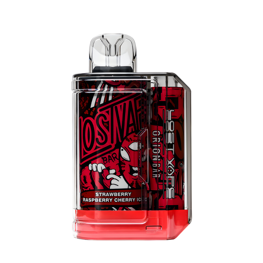 Lost Vape Orion Bar 7500 Disposable Strawberry Raspberry Cherry Ice  
