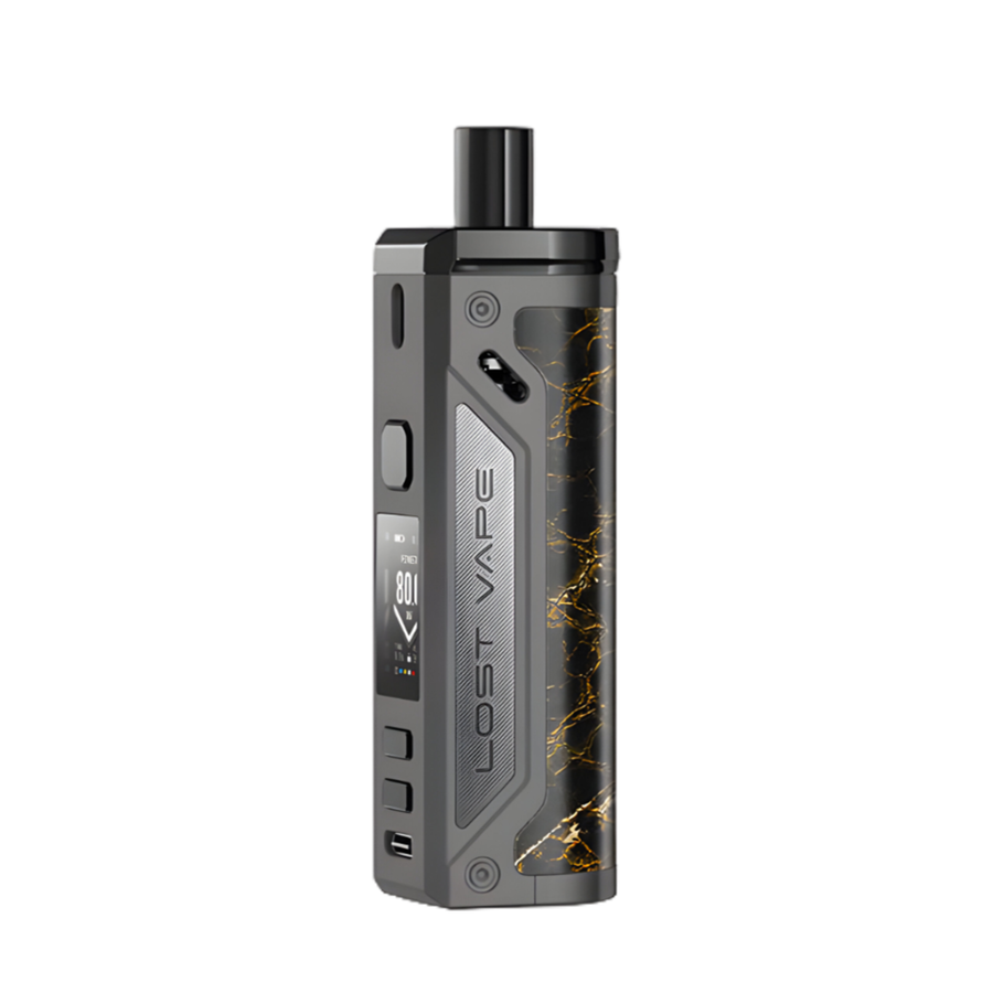 Lost Vape Thelema 80W Pod-Mod Kit Gunmetal/Glossy Leather  