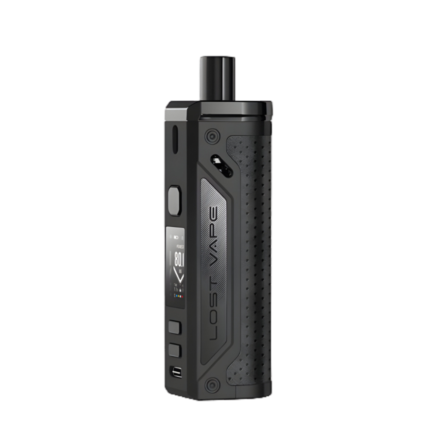 Lost Vape Thelema 80W Pod-Mod Kit Black/Grain Leather  