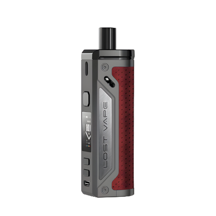 Lost Vape Thelema 80W Pod-Mod Kit Gunmetal/Grain Leather  