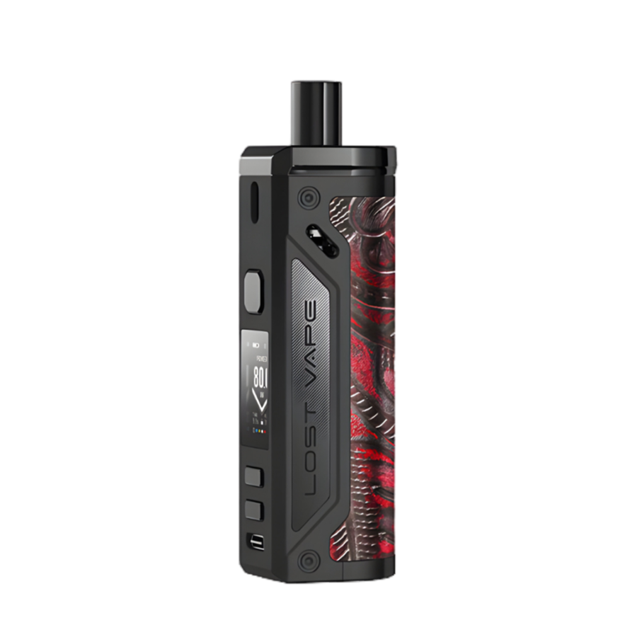 Lost Vape Thelema 80W Pod-Mod Kit Black/Ukiran Leather  