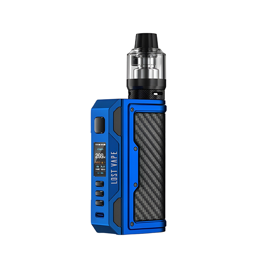 Lost Vape Thelema Quest 200W Advanced Mod Kit Carbon Fiber Series/Matte Blue  