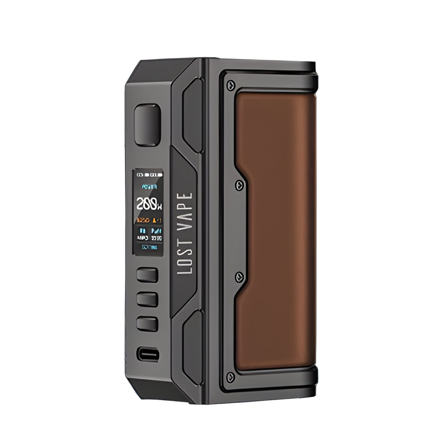 Lost Vape Thelema Quest 200W Box-Mod Kit Gunmetal Calf Leather  