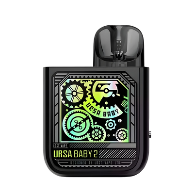 Lost Vape Ursa Baby 2 Pod System Kit Pop Black ☓ Time Gear  