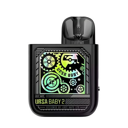 Lost Vape Ursa Baby 2 Pod System Kit Pop Black ☓ Time Gear  