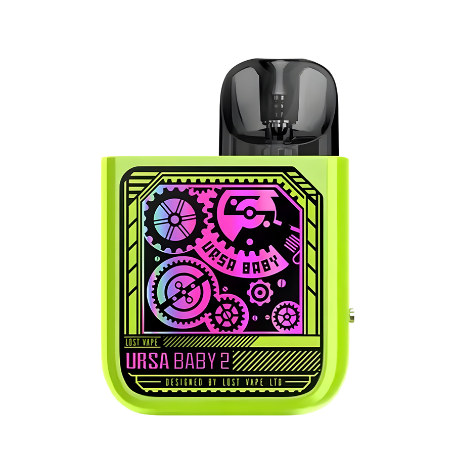 Lost Vape Ursa Baby 2 Pod System Kit Pop Green ☓ Time Gear  