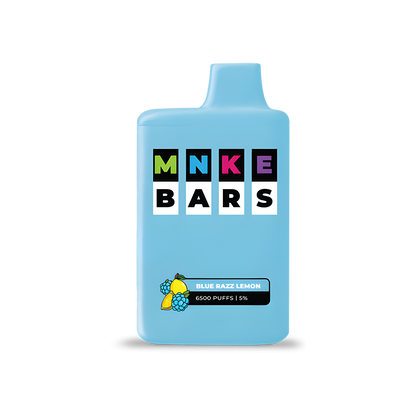 MNKE Bars 6500 Disposable Vape Blue Razz Lemon  