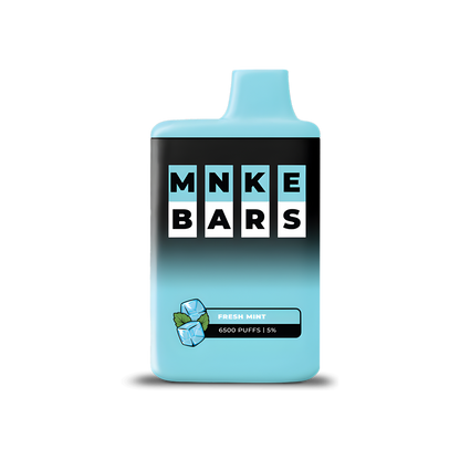 MNKE Bars 6500 Disposable Vape Fresh Mint  