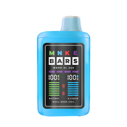 MNKE Bars XL 25K Disposable Vape Blue Kiwi Ice  