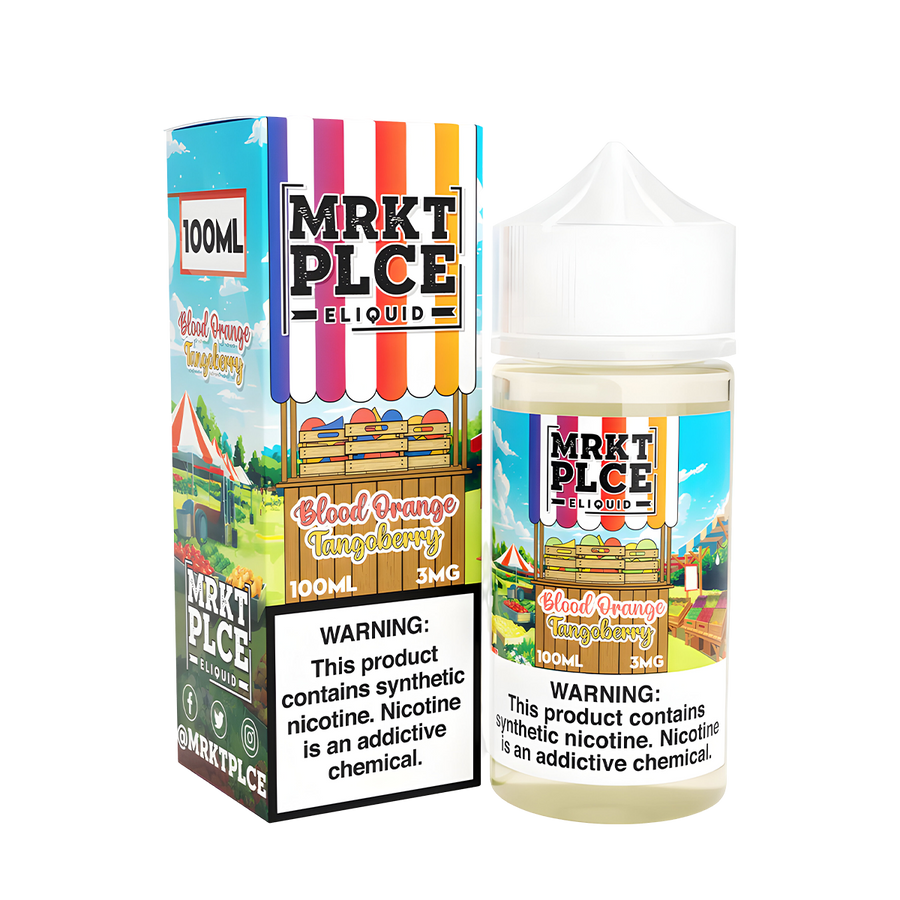 MRKT PLCE Freebase Vape Juice 0 Mg Blood Orange Tangoberry 