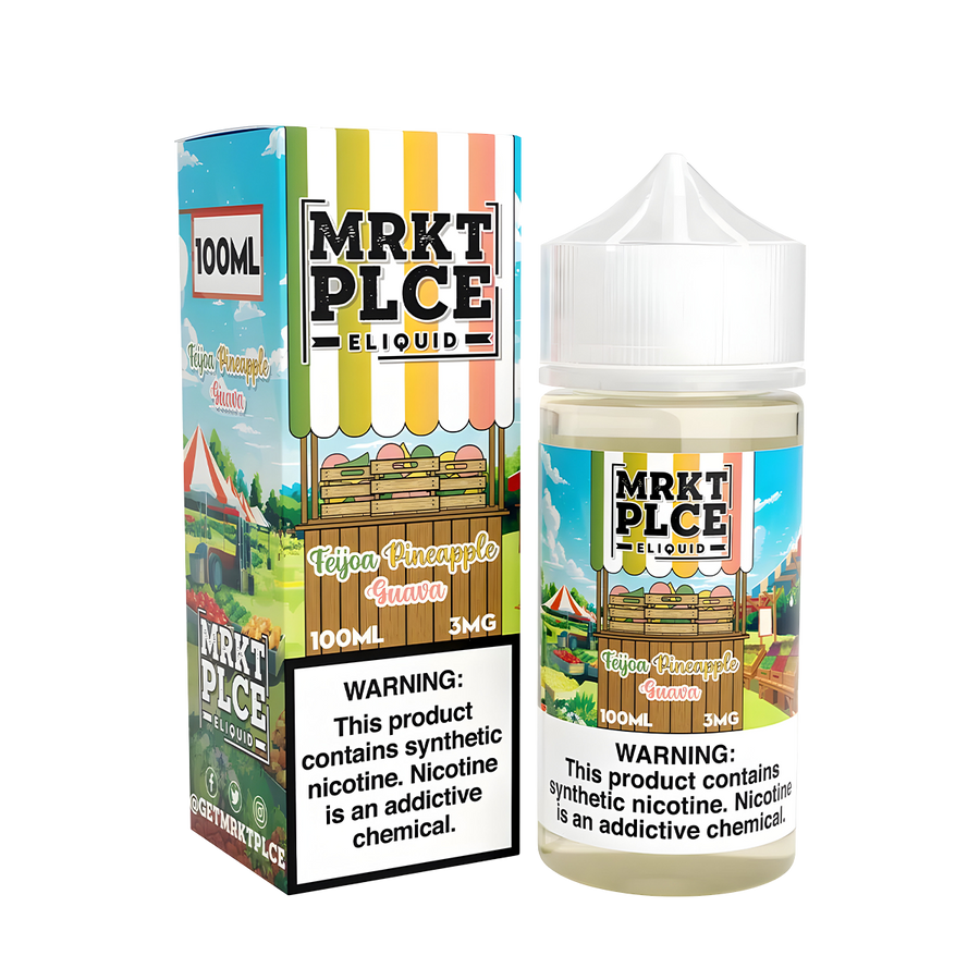 MRKT PLCE Freebase Vape Juice 0 Mg Feijoa Pineapple Guava 