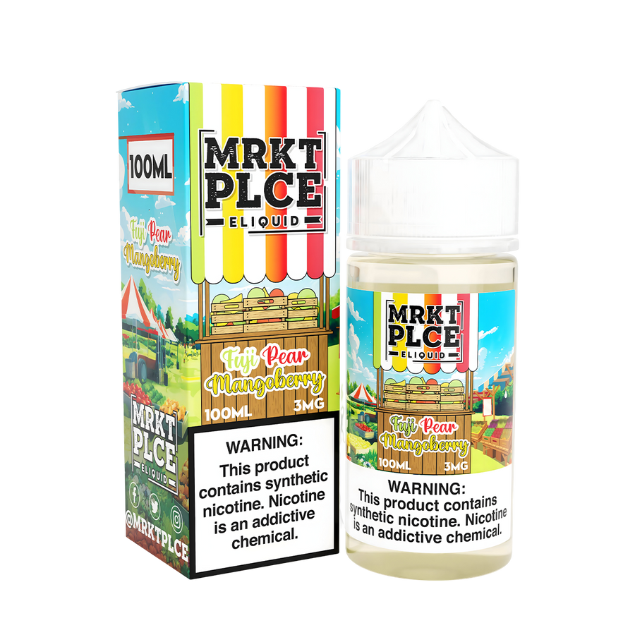 MRKT PLCE Freebase Vape Juice 0 Mg Fuji Pear Mangoberry 