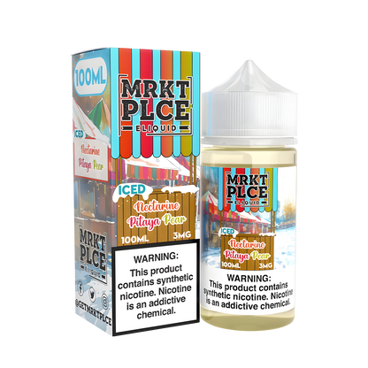 MRKT PLCE Freebase Vape Juice 0 Mg Iced Nectarine Pitaya Pear 