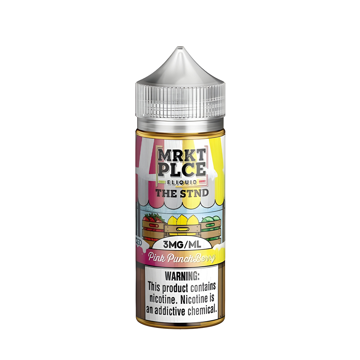 MRKT PLCE Freebase Vape Juice 0 Mg 100 Ml Iced Pink Punchberry