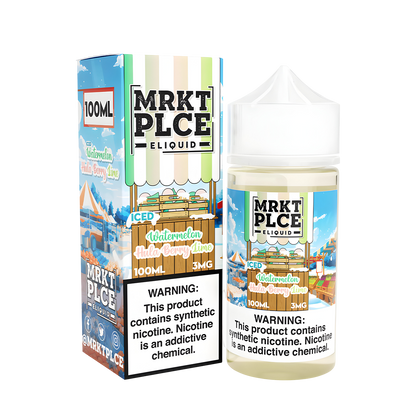 MRKT PLCE Freebase Vape Juice 0 Mg Iced Watermelon Hulaberry Lime 