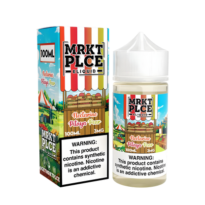 MRKT PLCE Freebase Vape Juice 0 Mg Nectarine Pitaya Pear 