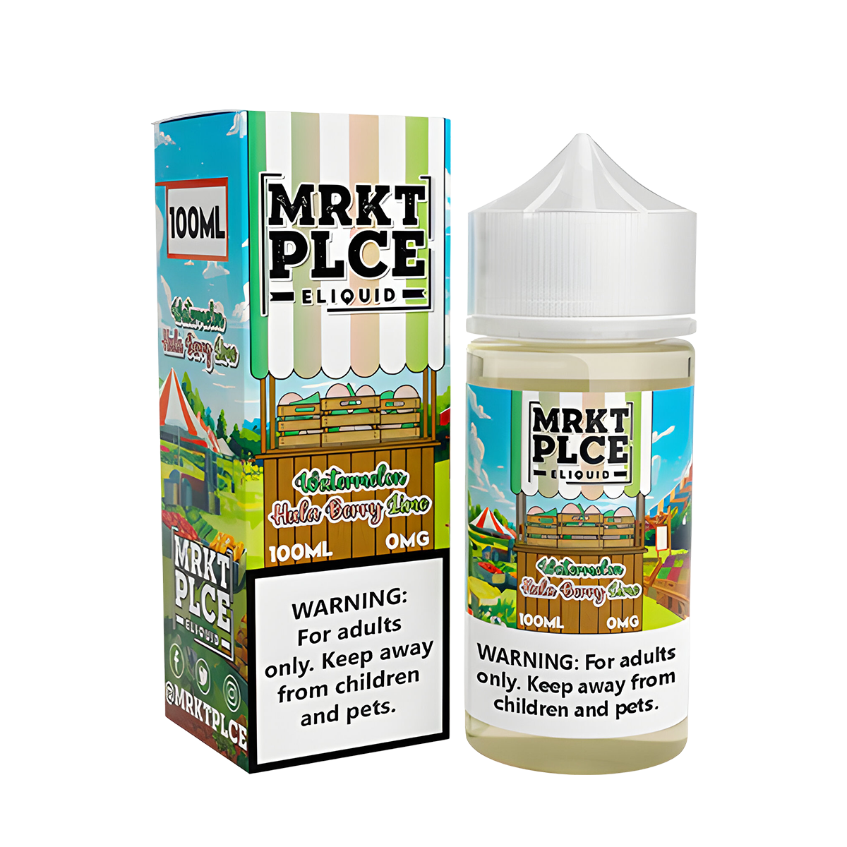 MRKT PLCE Freebase Vape Juice 0 Mg 100 Ml Watermelon Hula Berry Lime