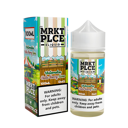 MRKT PLCE Freebase Vape Juice 0 Mg Watermelon Hula Berry Lime 