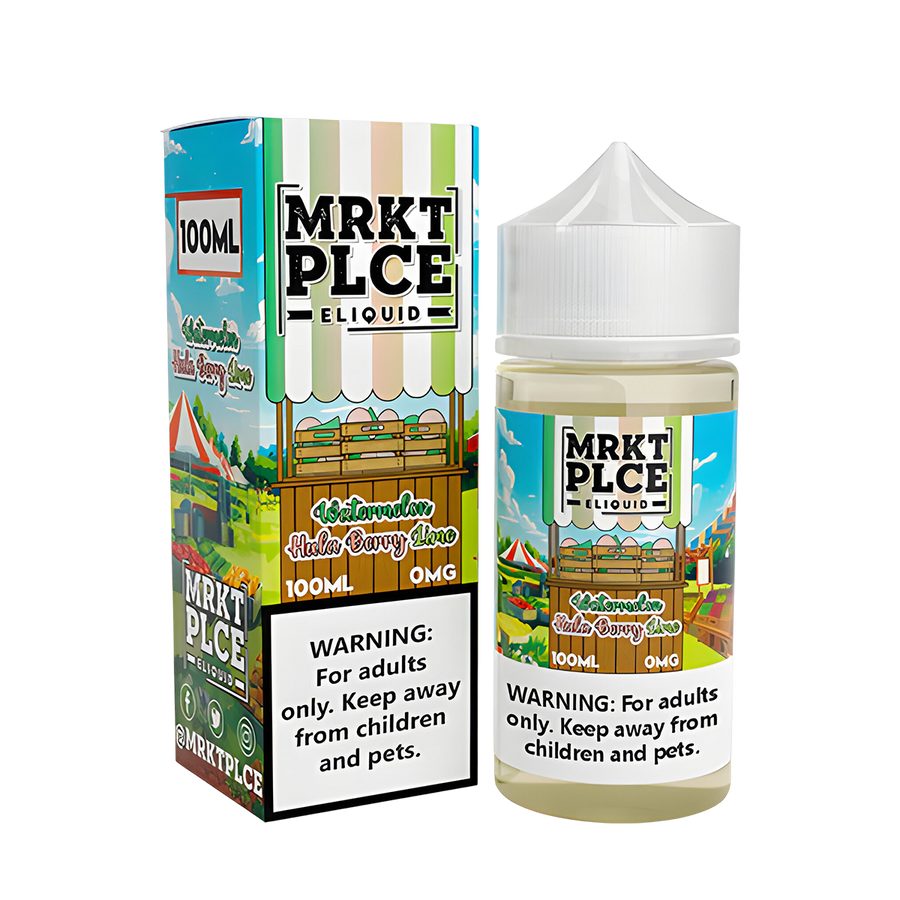 MRKT PLCE Freebase Vape Juice 0 Mg Watermelon Hula Berry Lime 