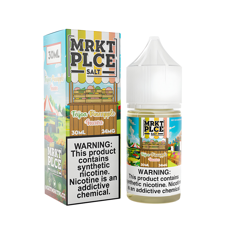 MRKT PLCE Salt Nicotine Vape Juice 24 Mg 30 Ml Feijoa Pineapple Guava