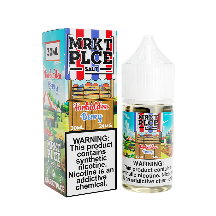 MRKT PLCE Salt Nicotine Vape Juice 24 Mg 30 Ml Forbidden Berry